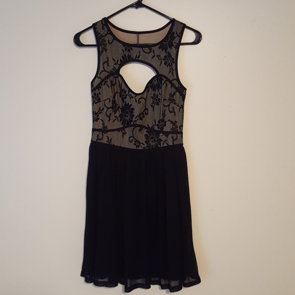 Black and nude XS cocktail dress